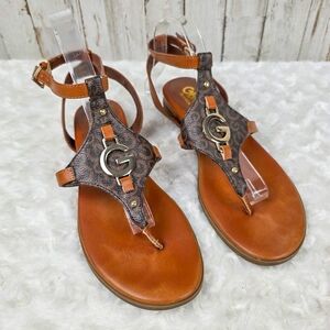 GBG Los Angeles Cyrina Brown Sandals Size 9